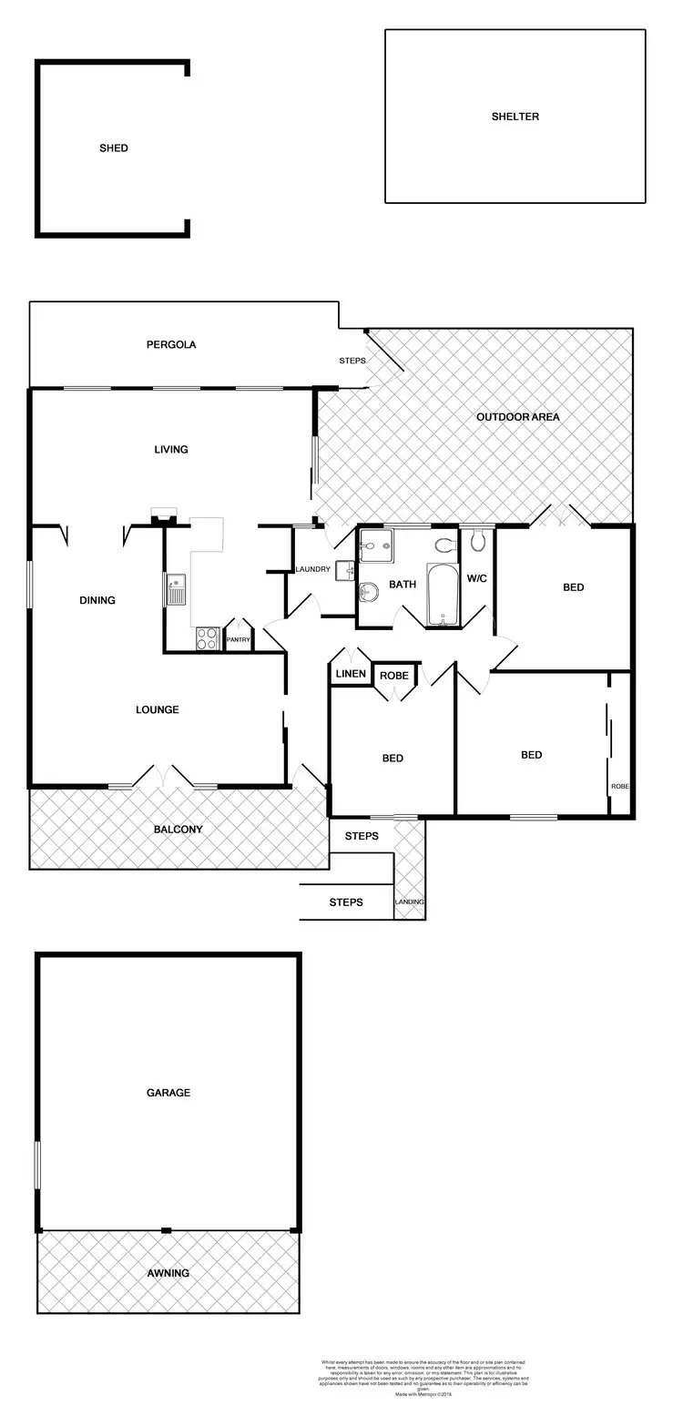 Floorplan of Homely house listing, 32 Cessnock Rd, Branxton NSW 2335
