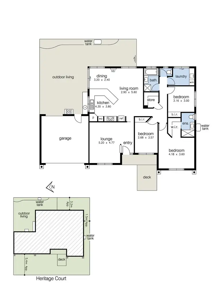 Floorplan of Homely house listing, 13 Heritage Court, Altona VIC 3018