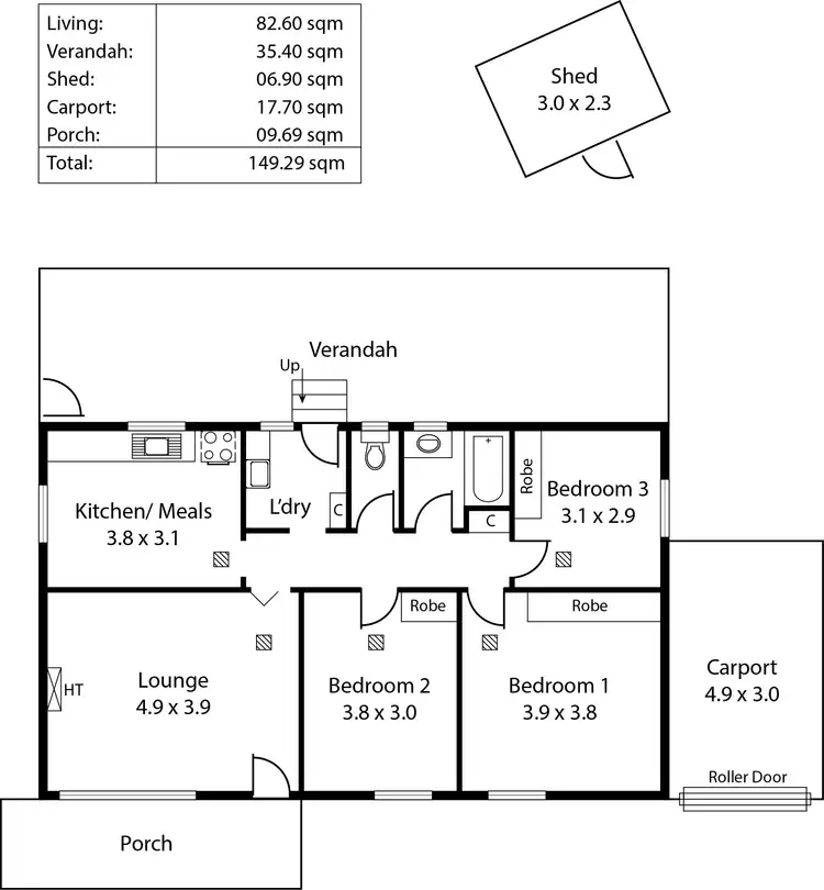 Floorplan of Homely house listing, 9 McKay Street, Dover Gardens SA 5048