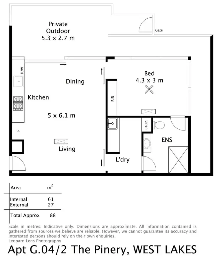 Floorplan of Homely apartment listing, G.04/2 The Pinery, West Lakes SA 5021
