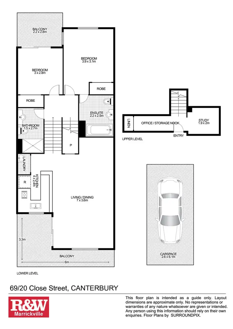 Floorplan of Homely unit listing, 69/20 Close Street, Canterbury NSW 2193