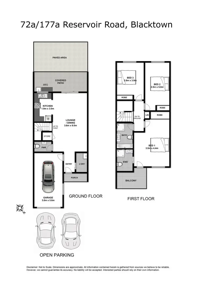 Floorplan of Homely townhouse listing, 72a/177A Reservoir Road, Blacktown NSW 2148