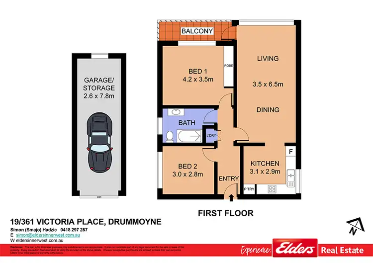 Floorplan of Homely unit listing, 19/361 Victoria Place, Drummoyne NSW 2047