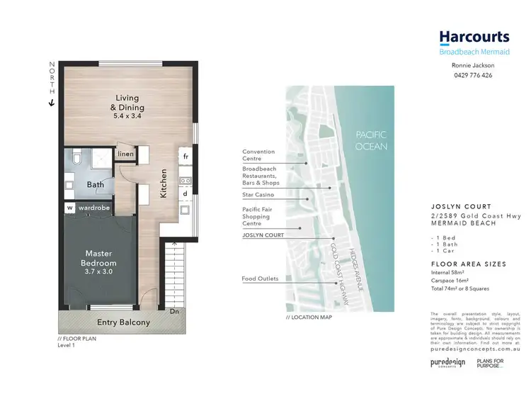 Floorplan of Homely unit listing, 2/2589 Gold Coast Highway, Mermaid Beach QLD 4218