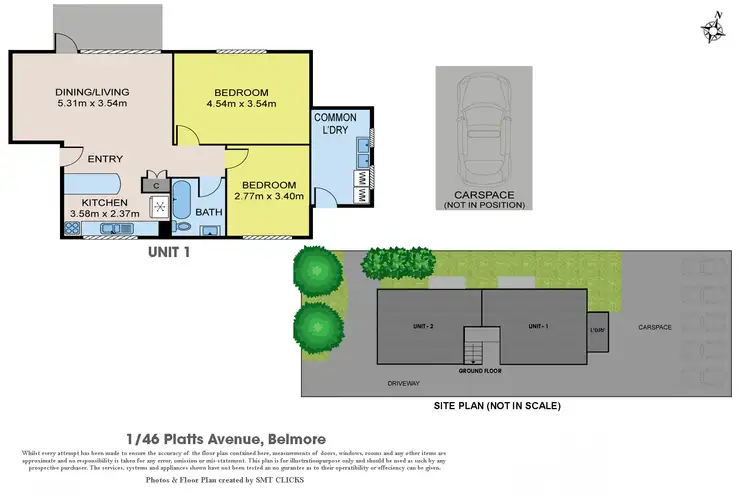 Floorplan of Homely block of units listing, 46 Platts Avenue, Belmore NSW 2192