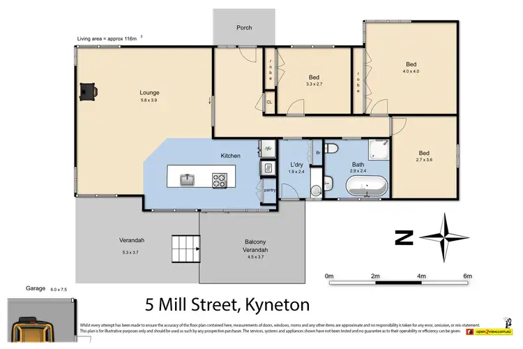 Floorplan of Homely house listing, 5 Mill Street, Kyneton VIC 3444