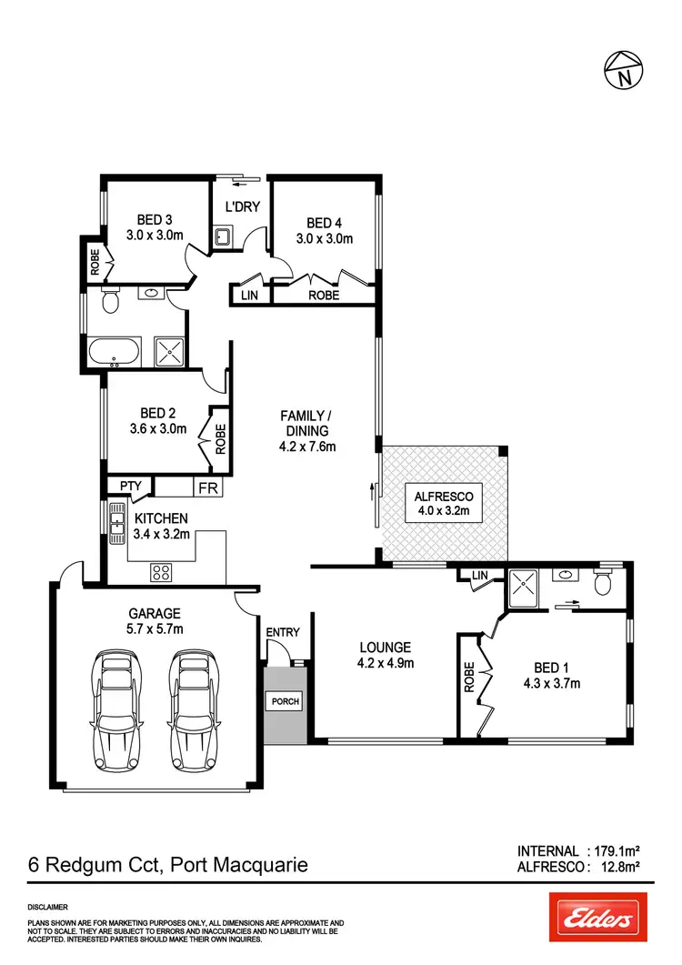 Floorplan of Homely house listing, 6 Redgum Circuit, Port Macquarie NSW 2444