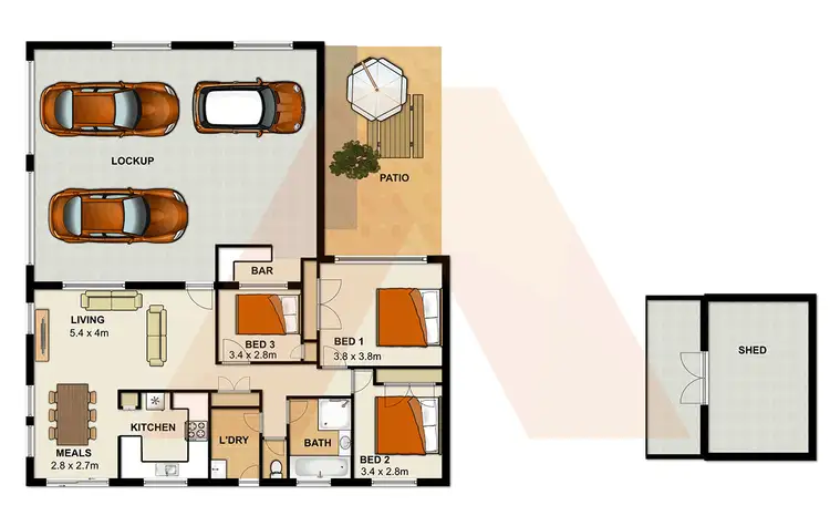 Floorplan of Homely house listing, 11 Holder Street, Loganholme QLD 4129