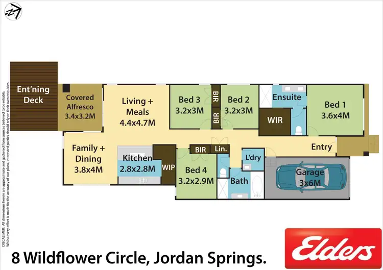 Floorplan of Homely house listing, 8 Wildflower Circle, Jordan Springs NSW 2747