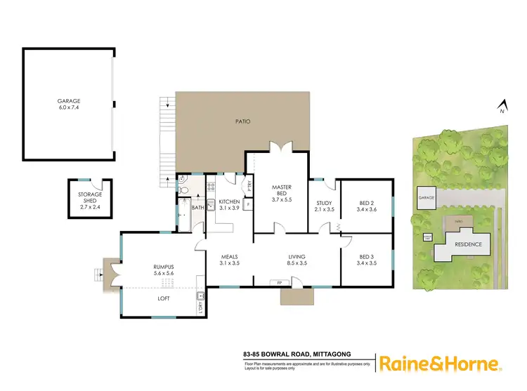 Floorplan of Homely house listing, 83-85 Bowral Road, Mittagong NSW 2575