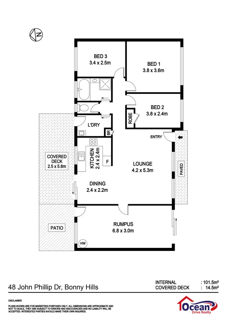 Floorplan of Homely house listing, 48 John Phillip Drive, Bonny Hills NSW 2445