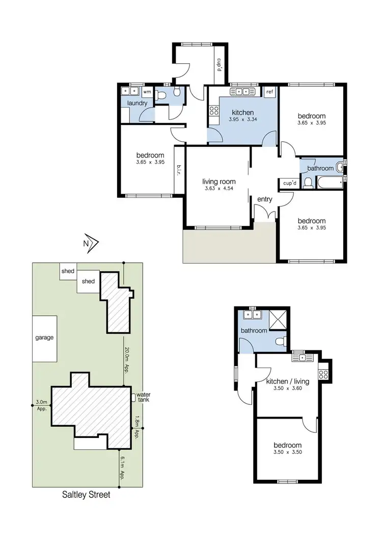 Floorplan of Homely house listing, 4 Saltley Street, South Kingsville VIC 3015