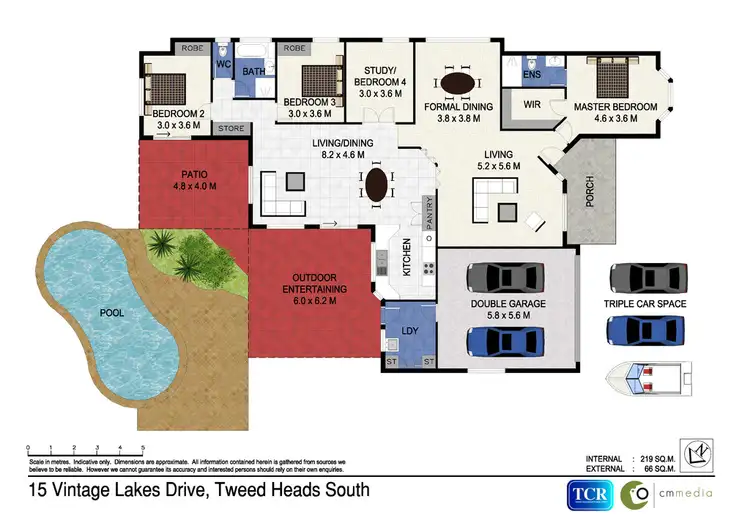 Floorplan of Homely house listing, 15 Vintage Lakes Drive, Tweed Heads South NSW 2486