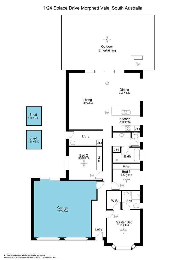 Floorplan of Homely house listing, 1-24 Solace Drive, Morphett Vale SA 5162