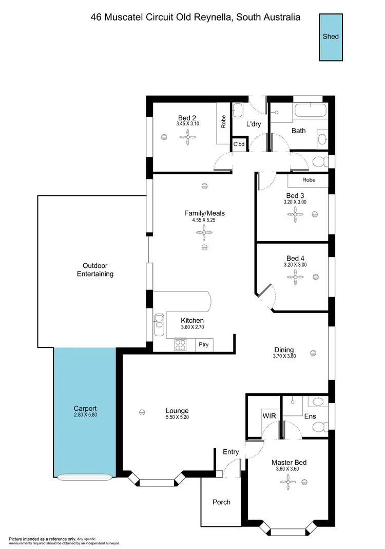 Floorplan of Homely house listing, 46 Muscatel Circuit, Old Reynella SA 5161