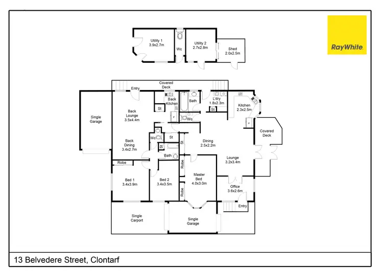 Floorplan of Homely house listing, 13 Belvedere Street, Clontarf QLD 4019