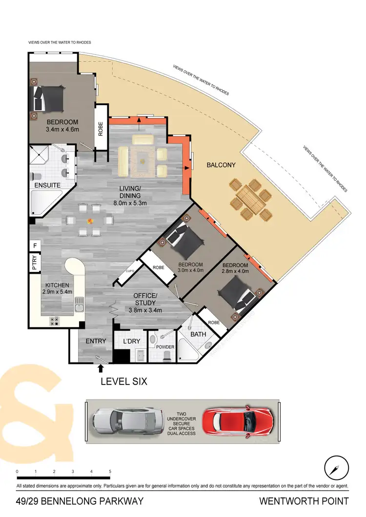 Floorplan of Homely apartment listing, 49/29 Bennelong Parkway, Wentworth Point NSW 2127