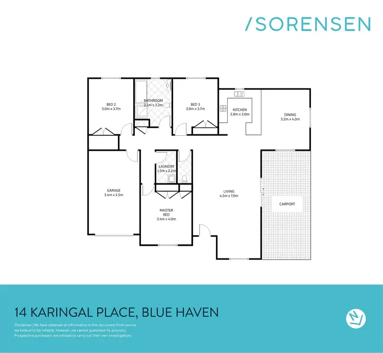 Floorplan of Homely house listing, 14 Karingal Place, Blue Haven NSW 2262