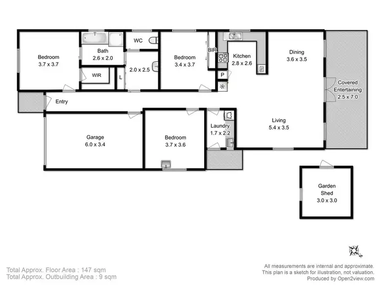 Floorplan of Homely house listing, 7 Snow Gum Drive, Snug TAS 7054