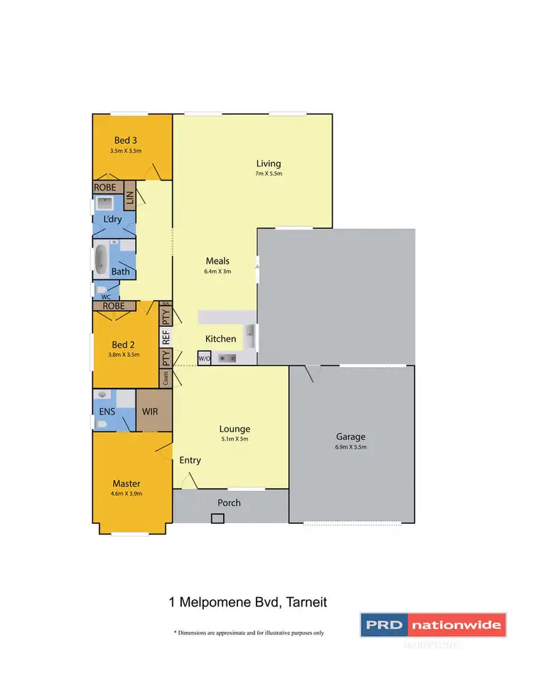 Floorplan of Homely house listing, 1 Melpomene Boulevard, Tarneit VIC 3029
