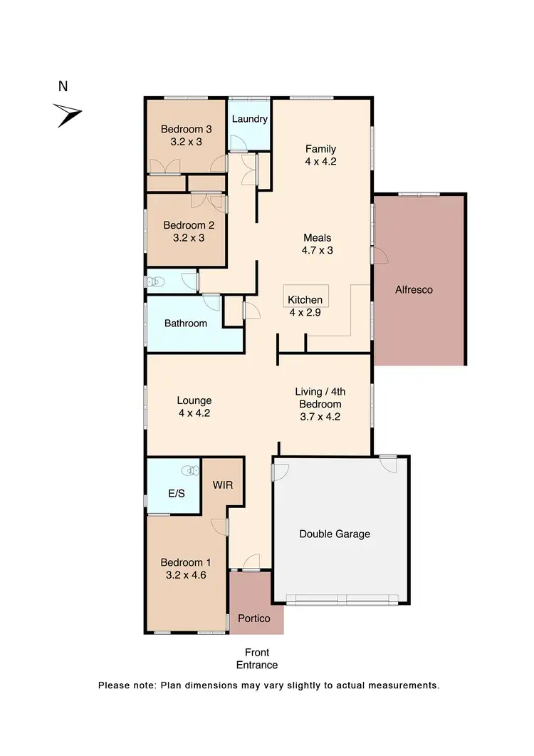 Floorplan of Homely house listing, 6 Hains Close, Beaufort VIC 3373