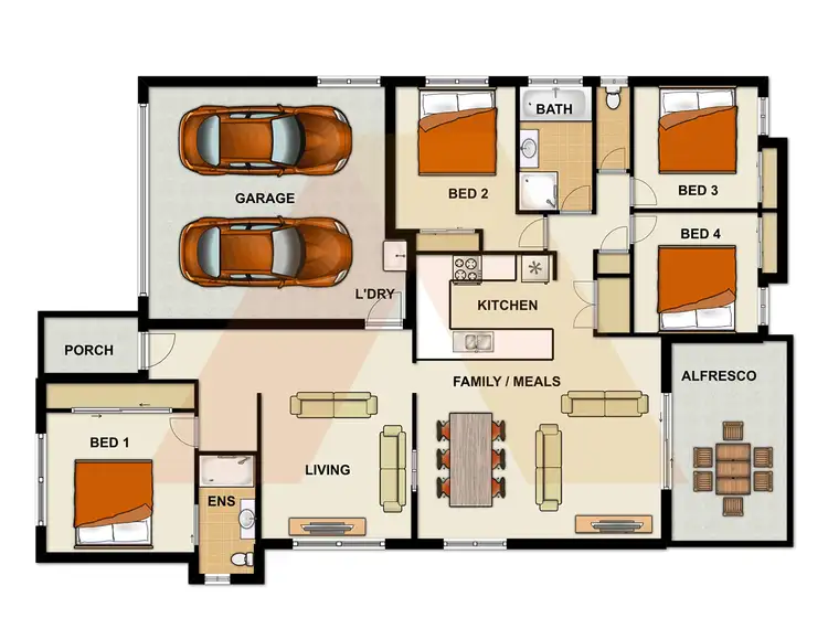 Floorplan of Homely house listing, 1 Callistemon Street, Heathwood QLD 4110