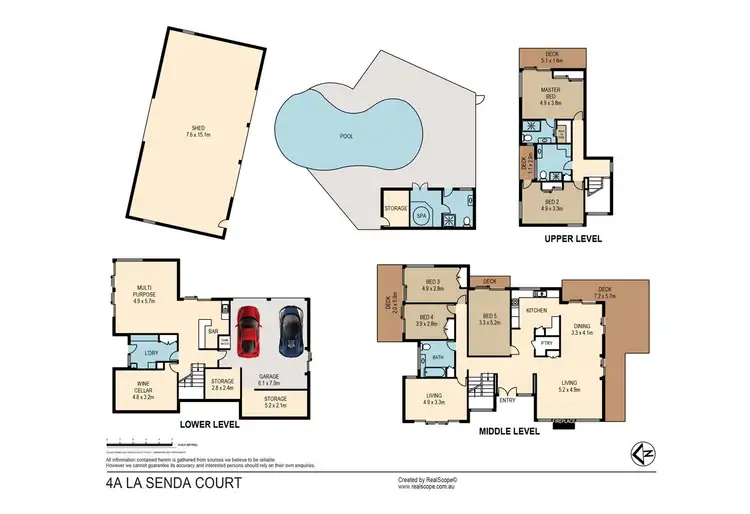 Floorplan of Homely house listing, 4a La Senda Court, Springwood QLD 4127