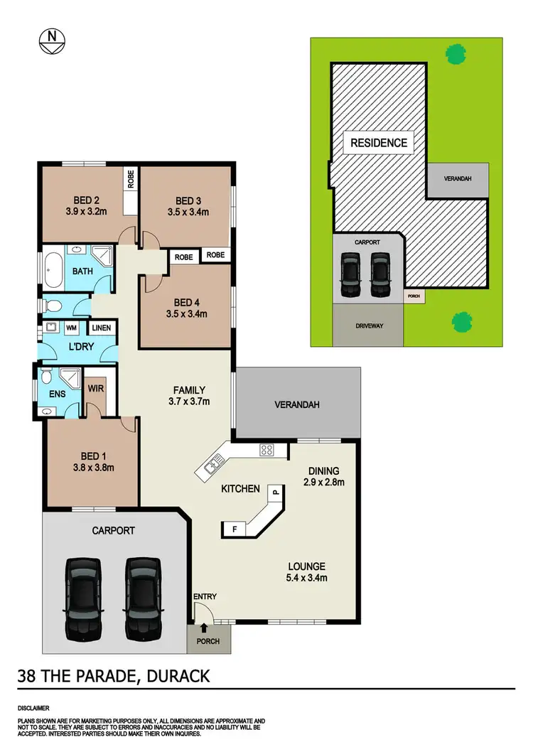 Floorplan of Homely house listing, 38 The Parade, Durack NT 830