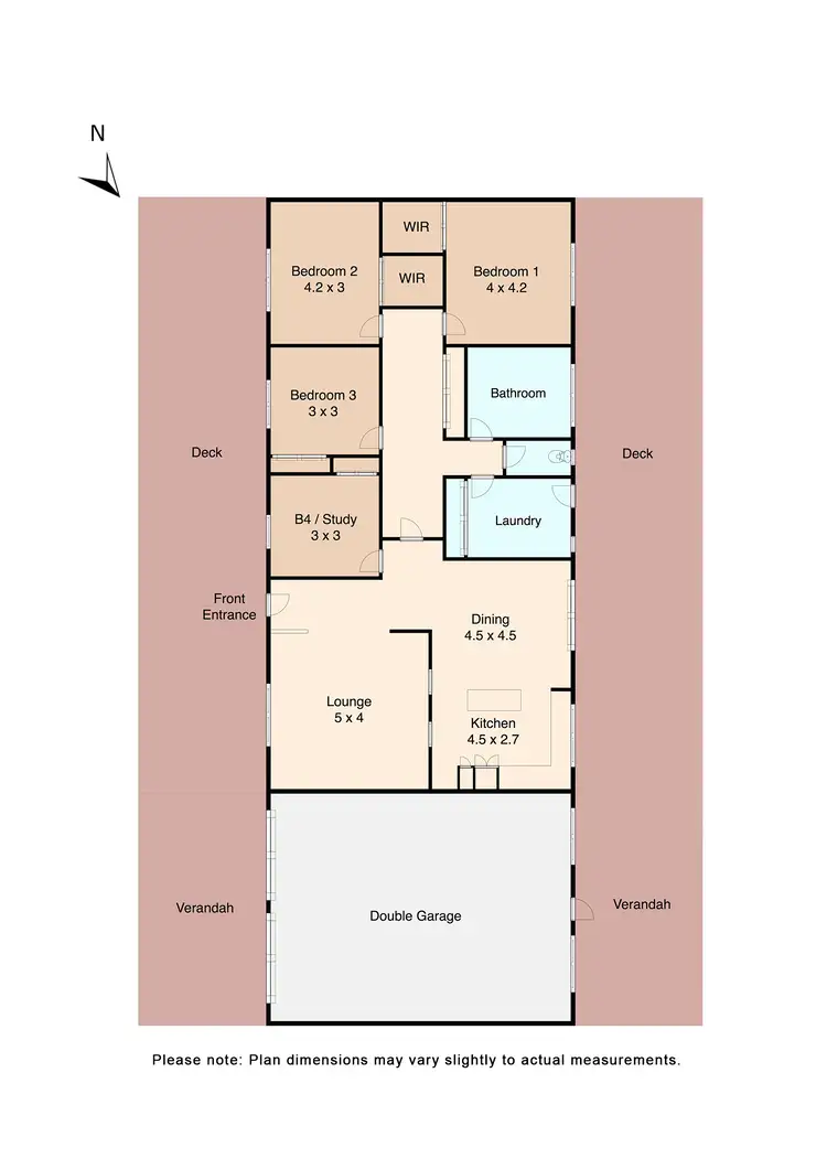 Floorplan of Homely house listing, 24 Leigh Court, Dereel VIC 3352