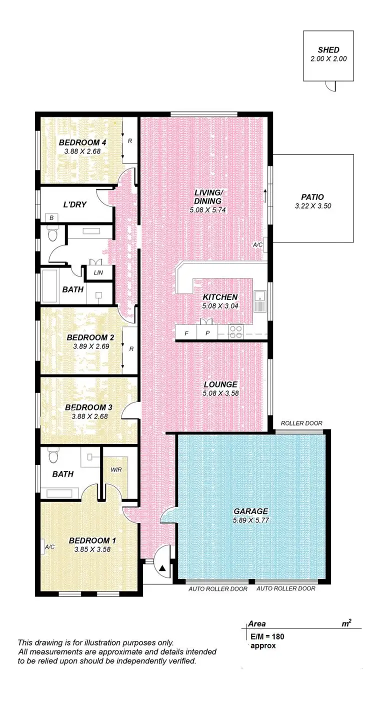 Floorplan of Homely house listing, 28 Nathan Street, Parafield Gardens SA 5107