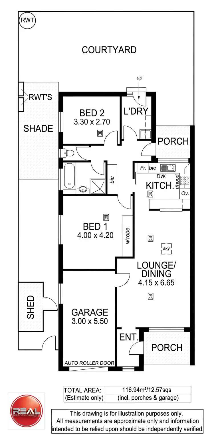 Floorplan of Homely house listing, 1/3 Kearnes Road, Oaklands Park SA 5046