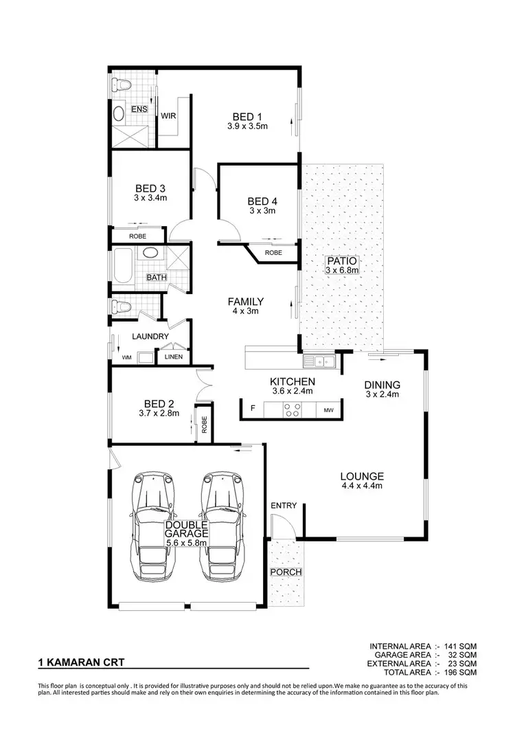 Floorplan of Homely house listing, 1 Kamaran Court, Annandale QLD 4814