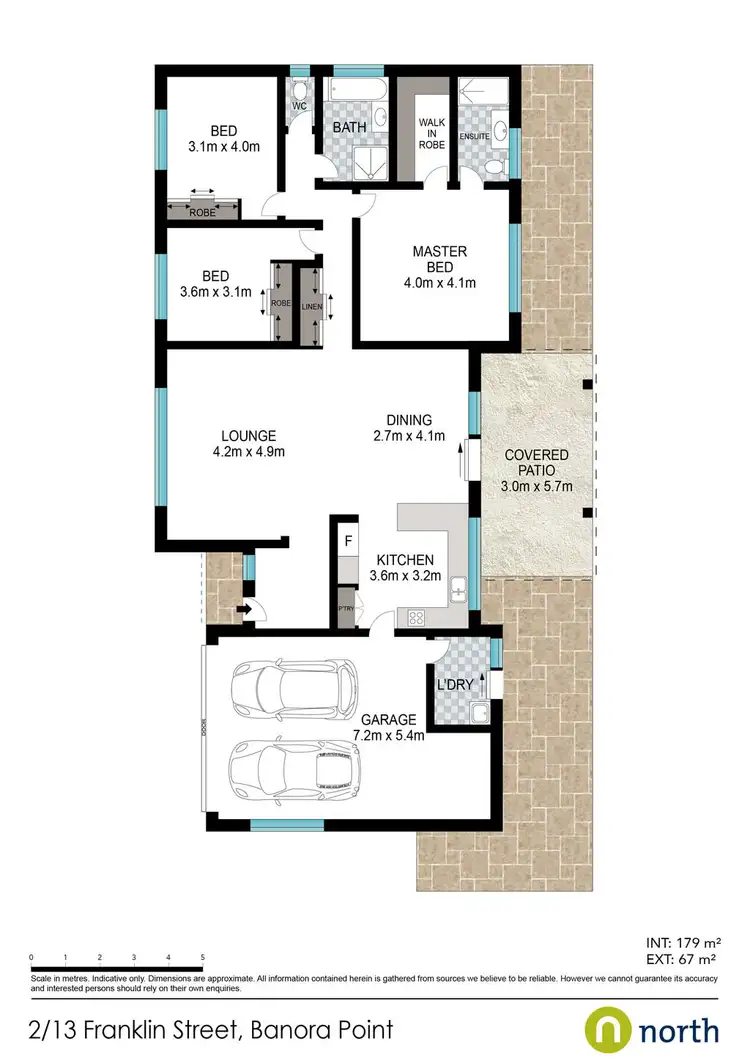 Floorplan of Homely semi-detached listing, 2 / 13 Franklin Street, Banora Point NSW 2486