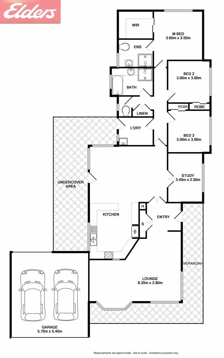 Floorplan of Homely house listing, 8 Elmslie Circuit, Wodonga VIC 3690