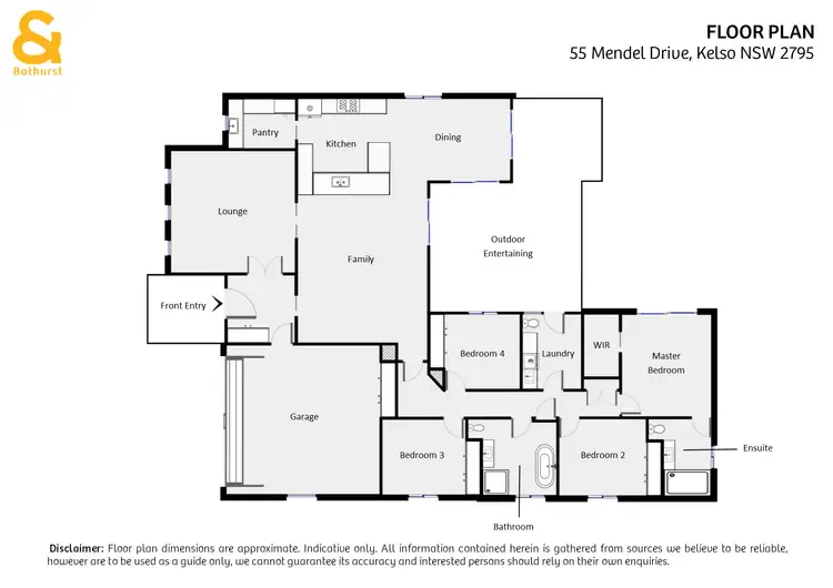 Floorplan of Homely house listing, 55 Mendel Drive, Kelso NSW 2795