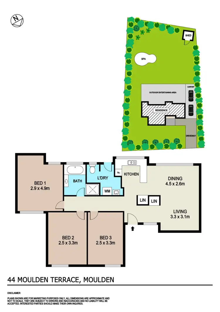 Floorplan of Homely house listing, 44 Moulden Terrace, Moulden NT 830