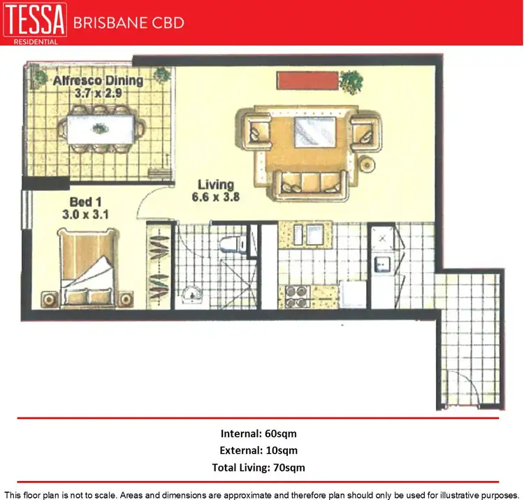 Floorplan of Homely apartment listing, 2306/108 Albert Street, Brisbane City QLD 4000