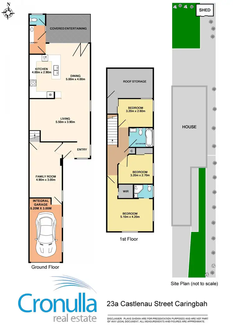 Floorplan of Homely semi-detached listing, 23A Castelnau Street, Caringbah South NSW 2229