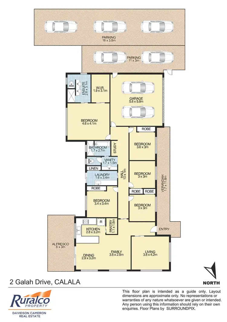 Floorplan of Homely house listing, 2 Galah Drive, Tamworth NSW 2340