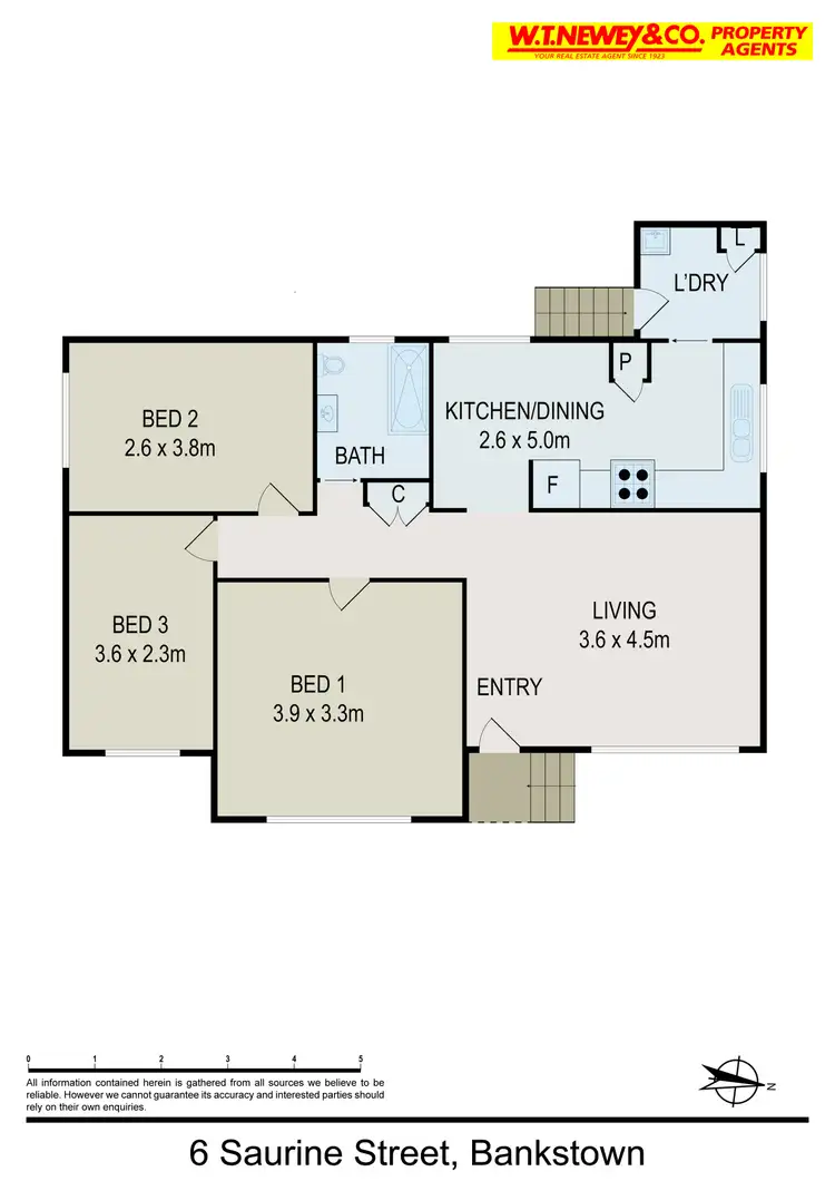 Floorplan of Homely house listing, 6 Saurine Street, Bankstown NSW 2200