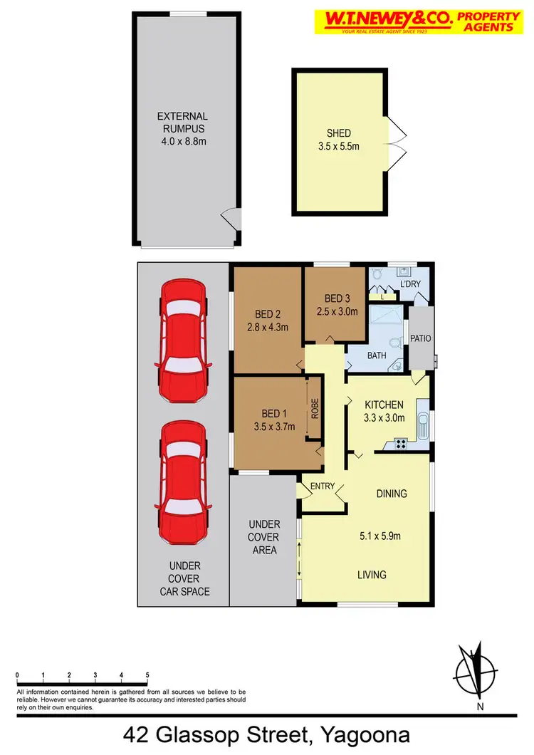 Floorplan of Homely house listing, 42 Glassop Street, Yagoona NSW 2199