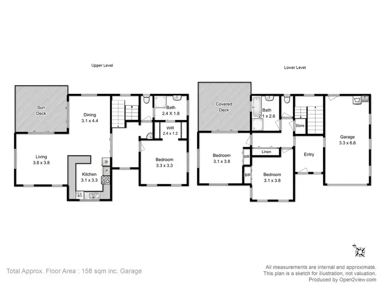 Floorplan of Homely townhouse listing, 2/49 Fairview Drive, Kingston TAS 7050