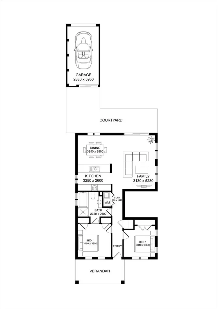 Floorplan of Homely apartment listing, 1/18 Sydney Smith Drive, Penrith NSW 2750