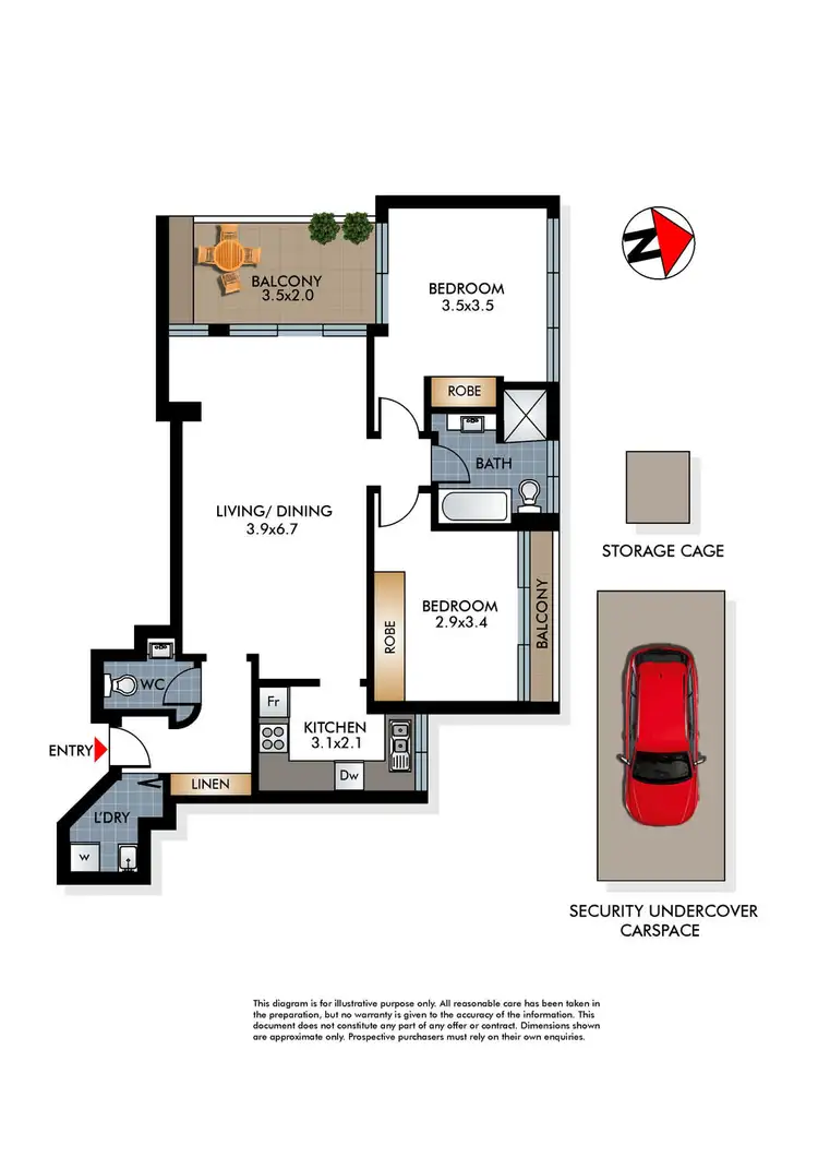 Floorplan of Homely apartment listing, 19/22 Penkivil Street, Bondi NSW 2026