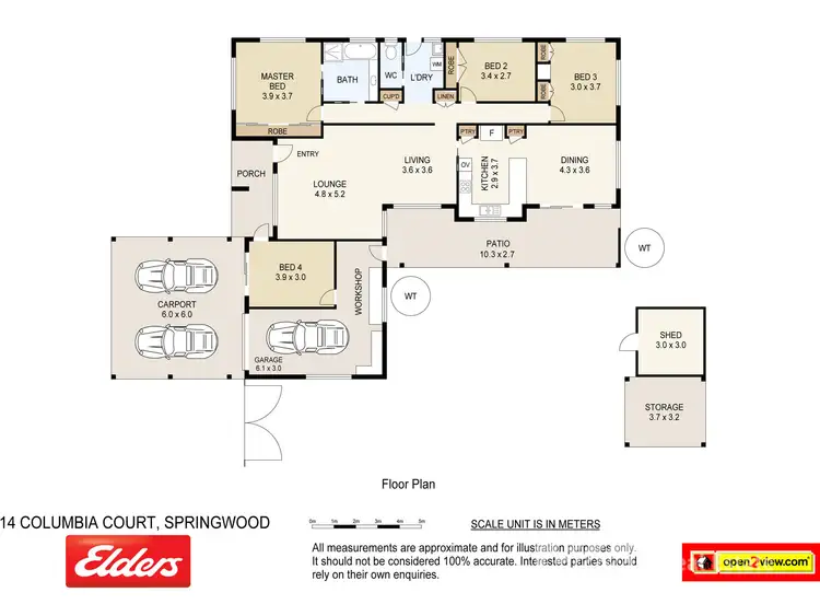 Floorplan of Homely house listing, 14 COLUMBIA COURT, Springwood QLD 4127