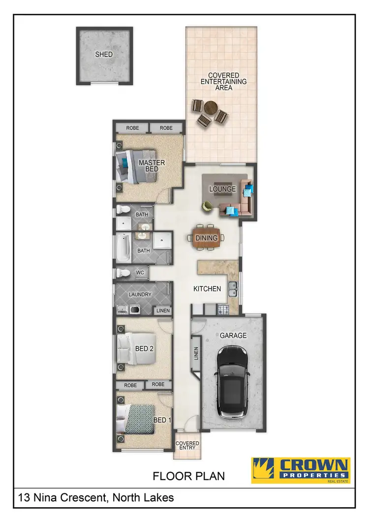 Floorplan of Homely house listing, 13 Nina Crescent, North Lakes QLD 4509