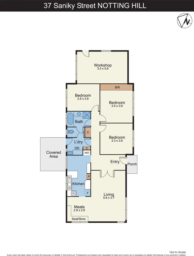 Floorplan of Homely house listing, 37 Saniky Street, Notting Hill VIC 3168