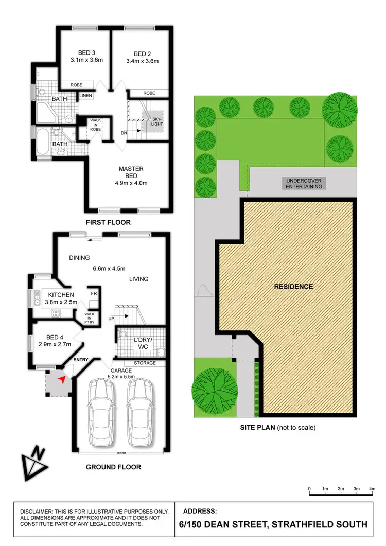 Floorplan of Homely townhouse listing, 6/150 DEAN STREET, Strathfield South NSW 2136