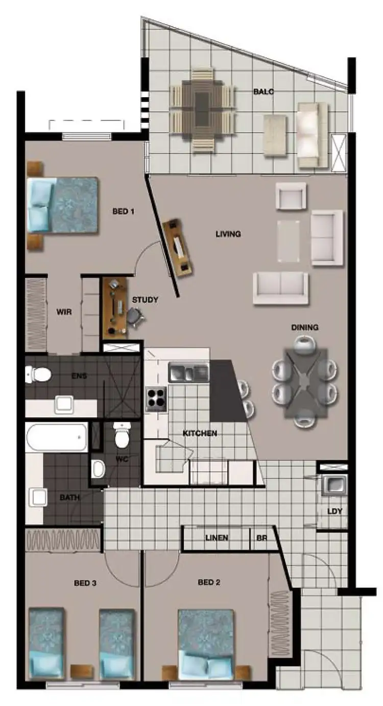 Floorplan of Homely apartment listing, 90/57 Grand Parade, Kawana Island QLD 4575