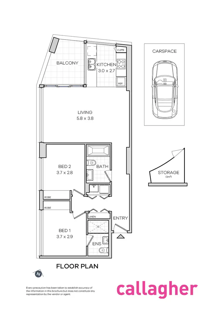 Floorplan of Homely apartment listing, 1302/1 Boys Avenue, Blacktown NSW 2148